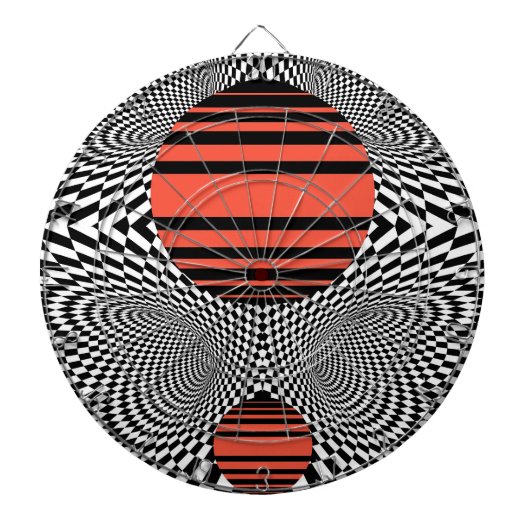 Memphis OpArt Dartscheibe (vorne)