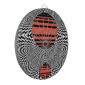 Memphis OpArt Dartscheibe (Vorderseite Links)