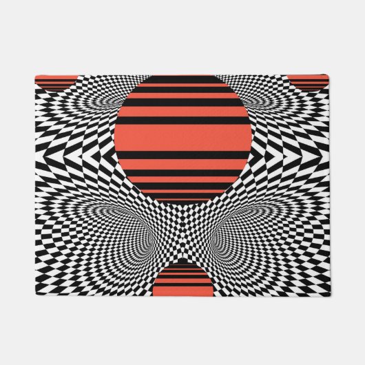 Memphis OpArt Fußmatte (Vorderseite)