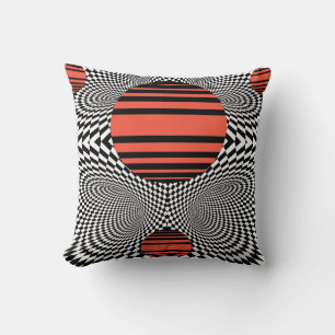 Memphis OpArt Kissen