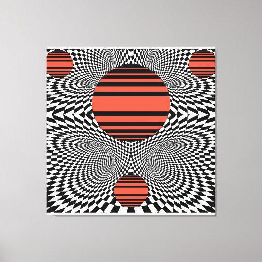 Memphis OpArt Leinwanddruck (Vorderseite)