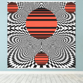 Memphis OpArt Leinwanddruck (Insitu (Holzboden))