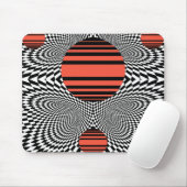Memphis OpArt Mousepad (Mit Mouse)