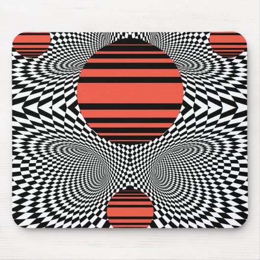 Memphis OpArt Mousepad (Vorne)