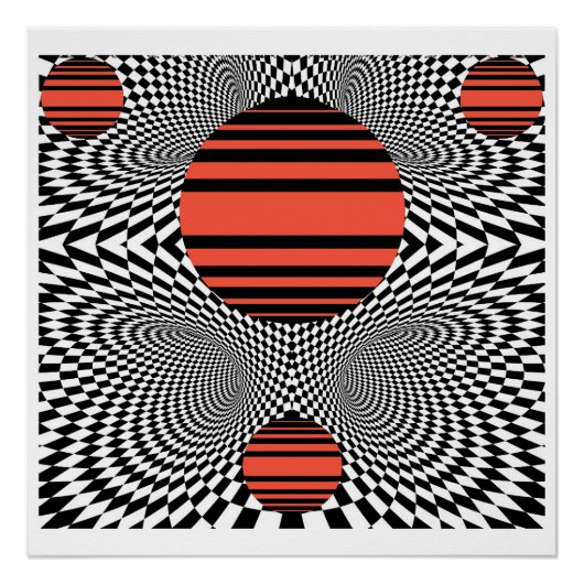 Memphis OpArt Poster (Vorderseite)
