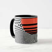 Memphis OpArt Tasse (Vorderseite Links)