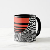 Memphis OpArt Tasse (VorderseiteRechts)