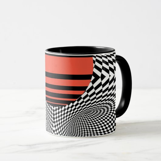 Memphis OpArt Tasse (VorderseiteRechts)