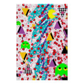 Memphis Packer-Man Design Poster (Vorderseite)