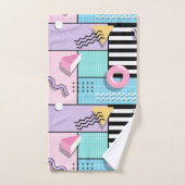 Memphis Party Badhandtuch Set (Handtuch)