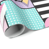 Memphis Party Geschenkpapier (Rolleneckpunkt)
