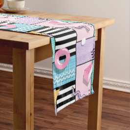 Memphis Party Großer Tischläufer