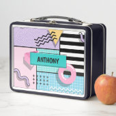 Memphis Party Metall Brotdose (Beispiel)