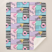 Memphis Party Sherpadecke (Vorderseite)