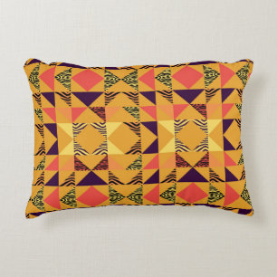 Memphis Pastel Triangle Abstraktes Muster. Dekokissen