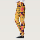 Memphis Pastel Triangle Abstraktes Muster. Leggings (Links)