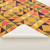 Memphis Pastel Triangle Abstraktes Muster. Sherpadecke (3/4)