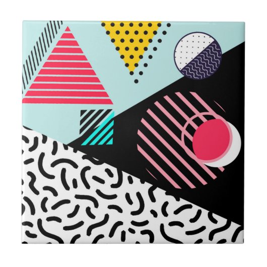 Memphis Pattern Fliese (Vorderseite)