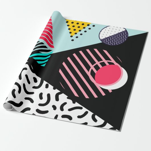 Memphis Pattern Geschenkpapier (Ungerollt)