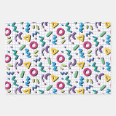 Memphis Pattern Geschenkpapier Set (Vorderseite 3)