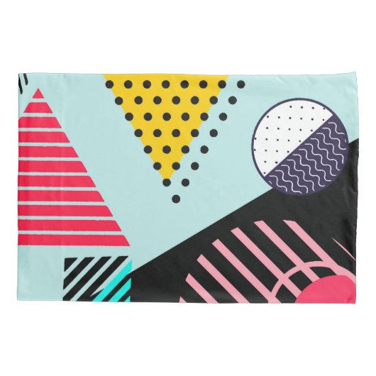 Memphis Pattern Kissenbezug (Rückseite)