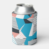 Memphis Pattern: Minimalistischer Abstrakter Trend Dosenkühler (Kanne Vorderseite)