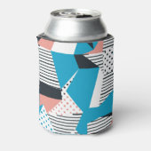 Memphis Pattern: Minimalistischer Abstrakter Trend Dosenkühler (Kanne Rückseite)