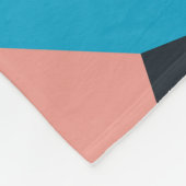 Memphis Pattern: Minimalistischer Abstrakter Trend Fleecedecke (Ecke)