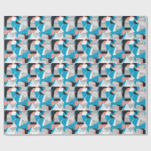 Memphis Pattern: Minimalistischer Abstrakter Trend Geschenkpapier (Flach)