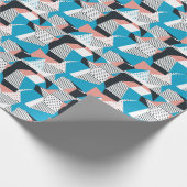 Memphis Pattern: Minimalistischer Abstrakter Trend Geschenkpapier (Ecke)