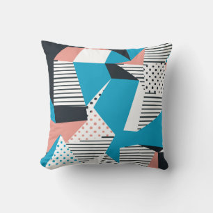 Memphis Pattern: Minimalistischer Abstrakter Trend Kissen