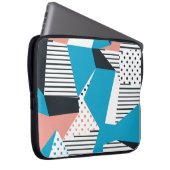 Memphis Pattern: Minimalistischer Abstrakter Trend Laptopschutzhülle (Vorne Rechts)