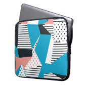 Memphis Pattern: Minimalistischer Abstrakter Trend Laptopschutzhülle (Vorderseite Links)