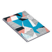 Memphis Pattern: Minimalistischer Abstrakter Trend Notizblock (Rechte Seite)