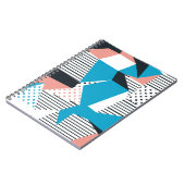 Memphis Pattern: Minimalistischer Abstrakter Trend Notizblock (Linke Seite)