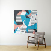 Memphis Pattern: Minimalistischer Abstrakter Trend Wandteppich (Beispiel)