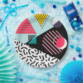 Memphis Pattern Pappteller (Party)