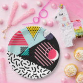 Memphis Pattern Pappteller (Party)