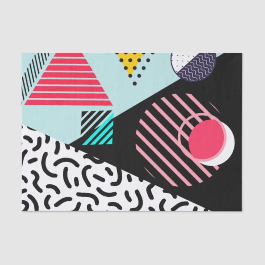 Memphis Pattern Seidenpapier (Vorderseite)