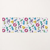 Memphis Pattern Yogamatte (Rückseite (Horizontal))