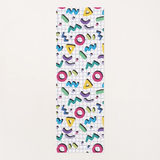 Memphis Pattern Yogamatte (Vorderseite)