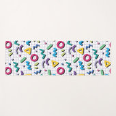 Memphis Pattern Yogamatte (Vorderseite (Horizontal))
