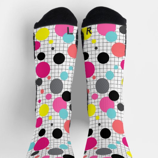 Memphis polka dockt Socken (Oben)