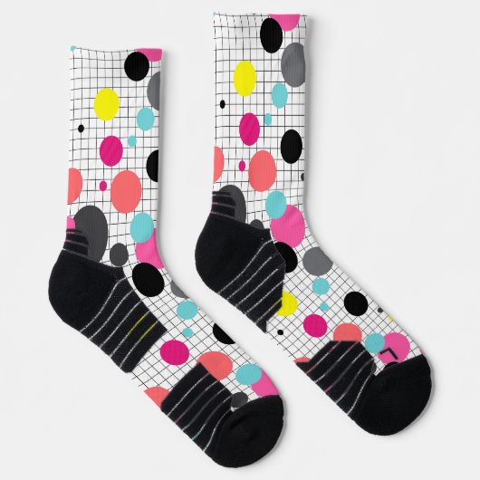 Memphis polka dockt Socken (Rechts)