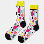 Memphis polka dockt Socken (Linkes Detail)