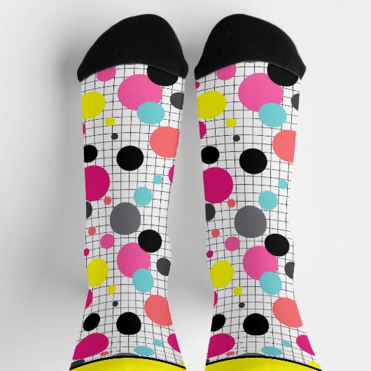 Memphis polka dockt Socken (Oben)