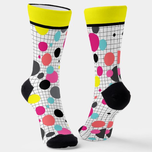Memphis polka dockt Socken (Gewinkelt)