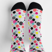 Memphis polka dots Nackenband Socken (Oben)