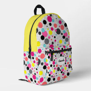 Memphis polka dots Papiertasse Bedruckter Rucksack