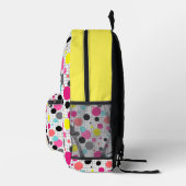Memphis polka dots Papiertasse Bedruckter Rucksack (Rechts)